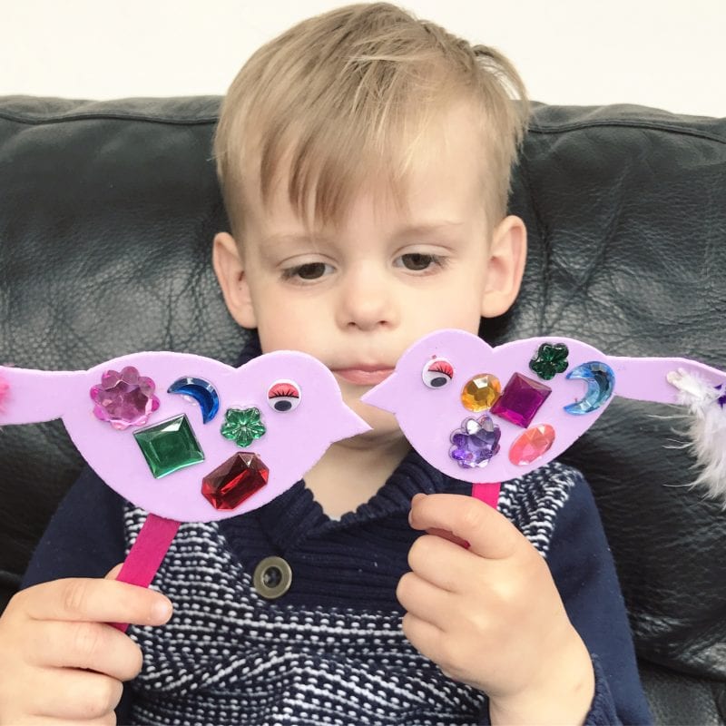 Two Little Dickie Birds: Easy Craft