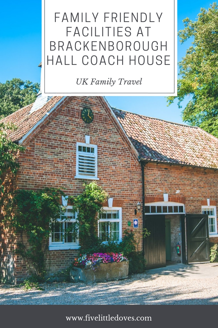 Familiy Friendly Facilities AT Brackenborough Hall Coach House | Having a staycation at Brackenborough Hall. The accommodation is suitable for big families (and small families too) to have a great family holiday or weekend away in a fantastic location with lots of things to do in the area. This post explains more about what to expect www.fivelittledoves.com