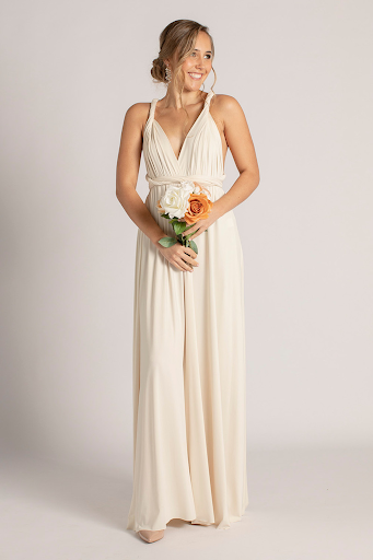 #ChampagneBridesmaidDresses