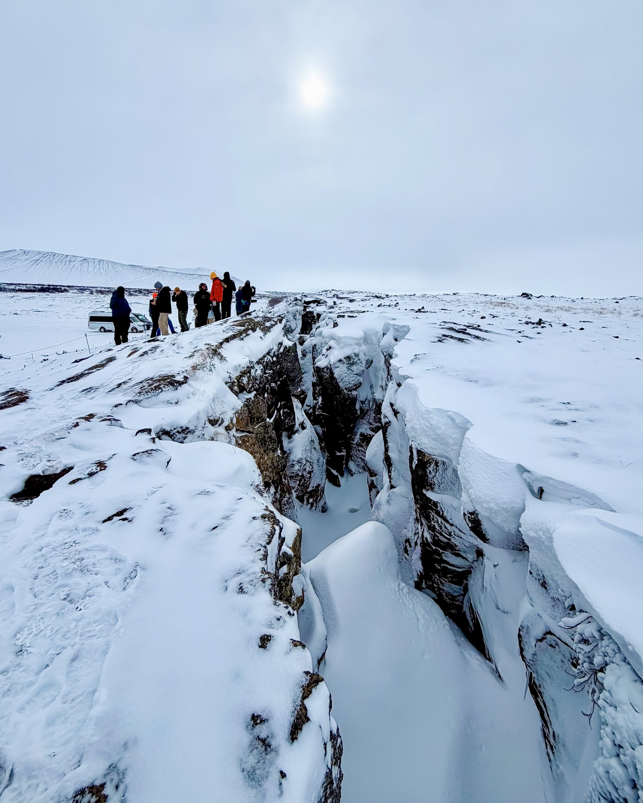 Tectonic plates in Akureyri, Iceland 