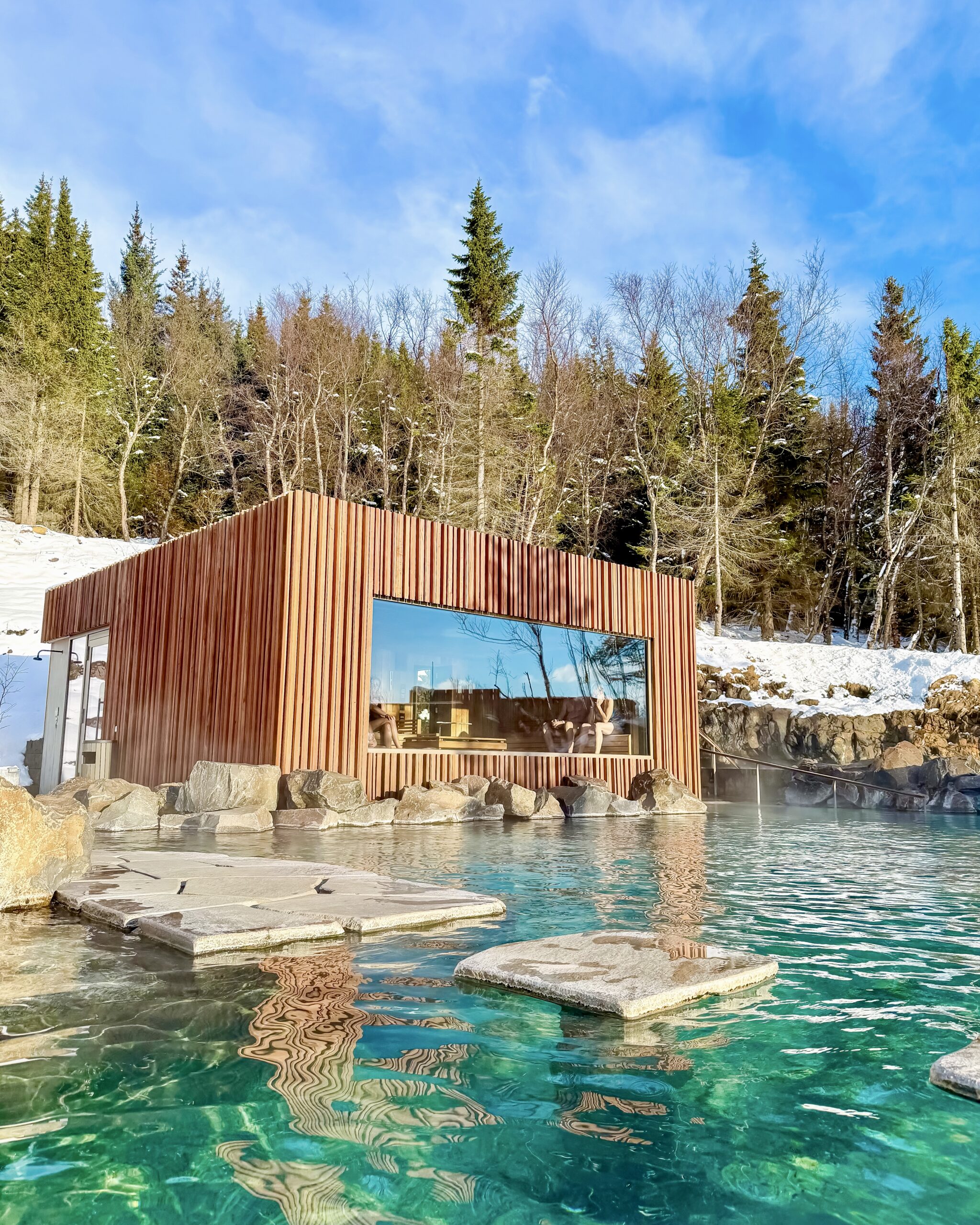 Forest Lagoon sauna and pool, Akureyri, Iceland 