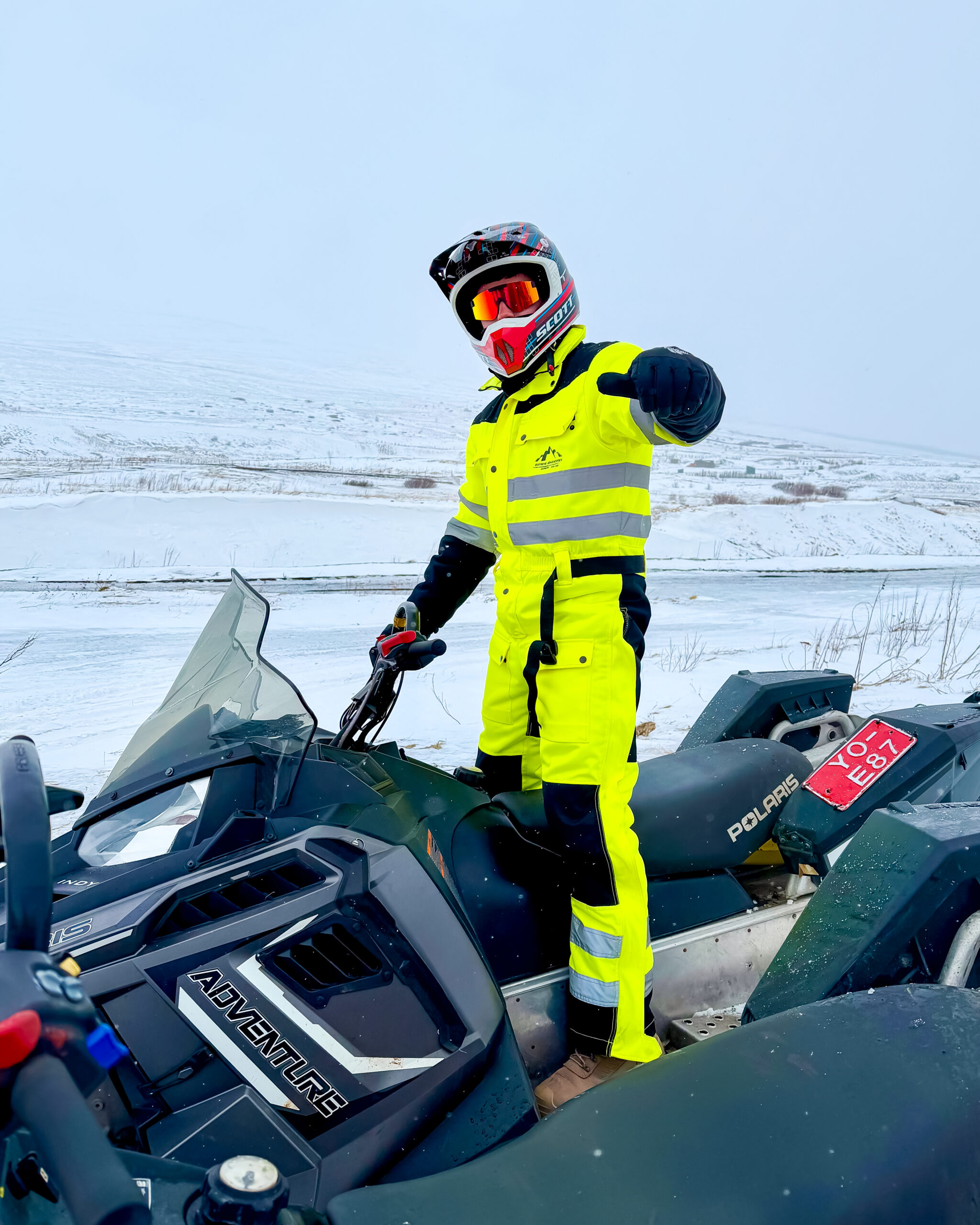 Snowmobiling in Akureyri, Iceland